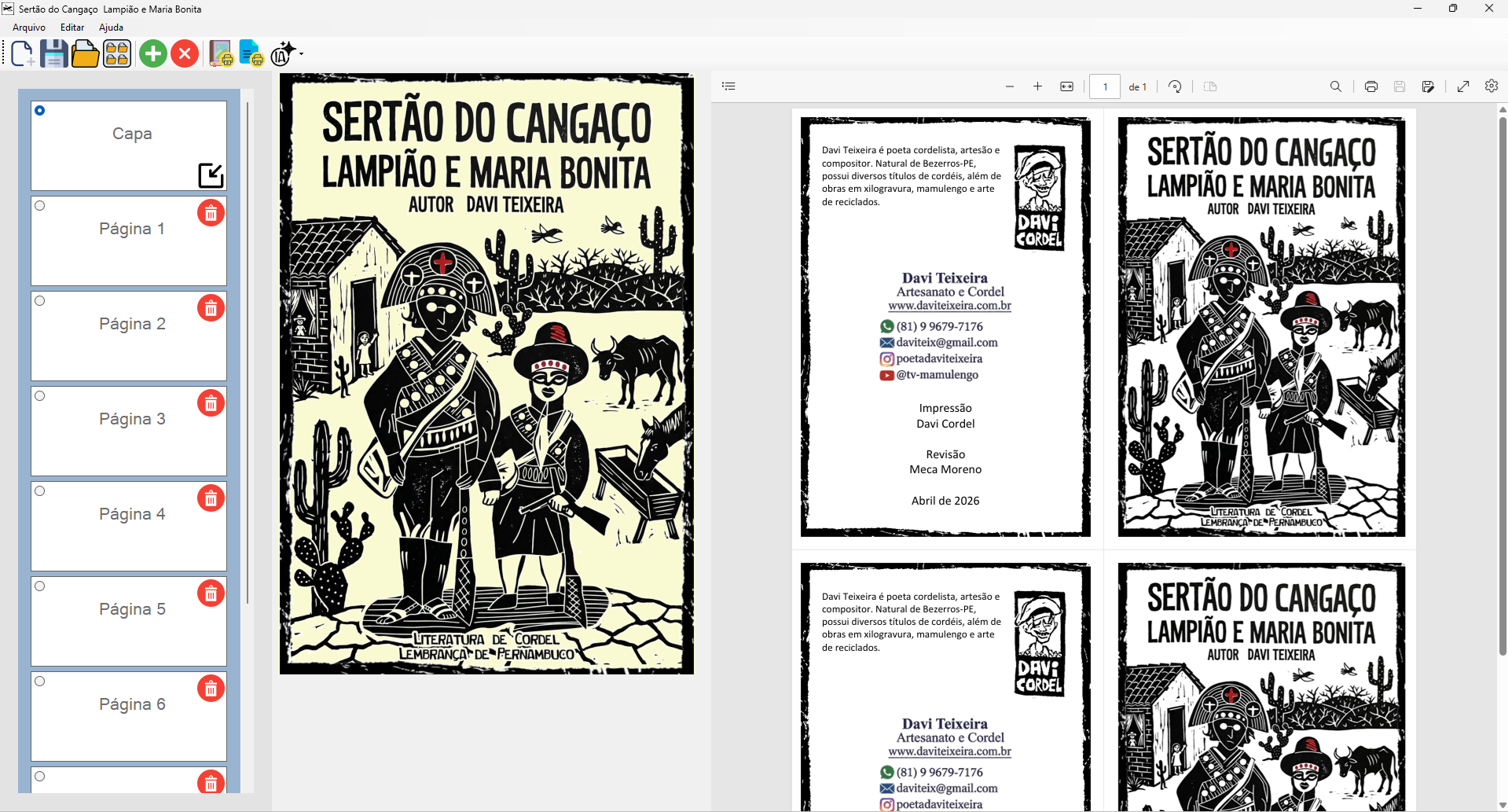 Preview de impressão